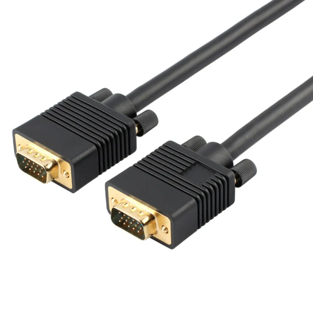 VGA SVGA HD15 Standard 15 Pin Male to Male Video Coaxial