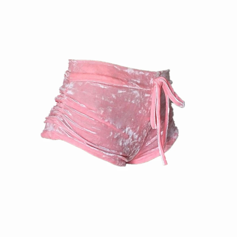 Модные бархатные шорты сексуальные летние с высокой талией 5 цветов 2018|high waist