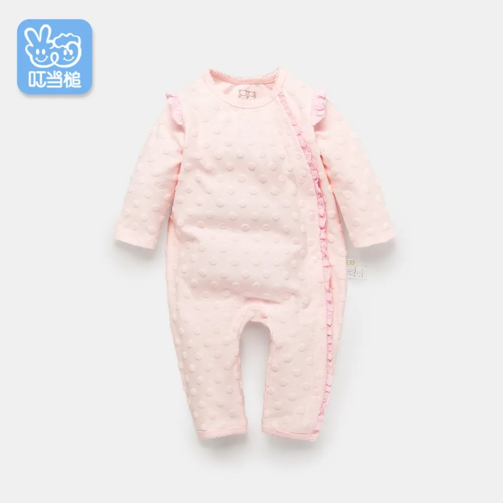 Dinstry spring and summer baby romper long-sleeved baby romper autumn baby boy baby girl pajamas dinstry 2018 spring and autumn newborn baby cotton long sleeve romper lion pattern