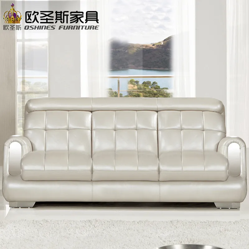 

2019 New Design Italy Modern Leather Sofa Soft Comfortable Livingroom Genuine Leather Sofa Real Leather Sofa Set 321 Seat F38A