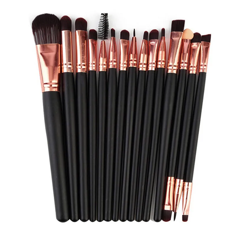 

20 eyebrow brush 20 eye makeup brush all black/coffee gold makeup brush
