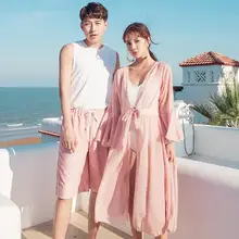 Купальник женский купальники для пар пляжная одежда праздничная семейная одежда Новые Романтические шорты-плавки женский пляжный костюм, купальник