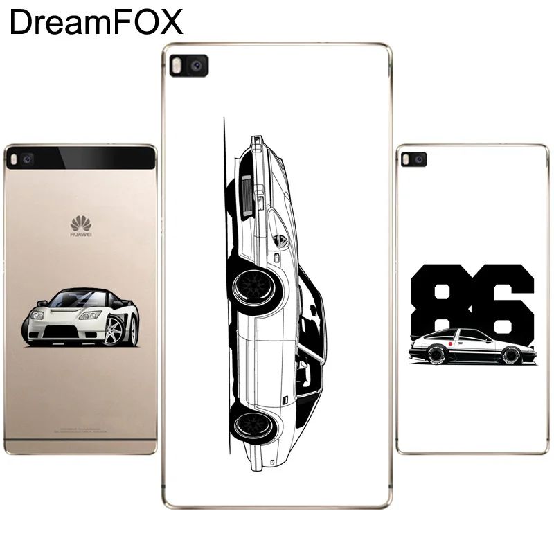 DREAMFOX M369 Ae86 жёсткий автомобильный мягкий силиконовый чехол из ТПУ для Huawei P8 P9 P10 Lite