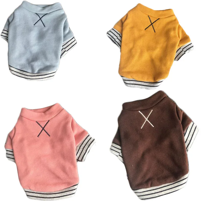 

2019 Cotton Dog Hoodies Clothes Pet Puppy Dog Cat Hoodie Clothing For Small Medium Dogs Pug Poodle French Bulldog Hoodie For Dog