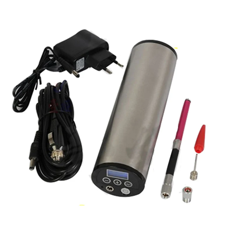 

Portable Tire Inflator Pump Car Bicycle Bike Inflatable Pump with LCD Display & LED Light 150PSI 12V Rechargeable Air Compressor