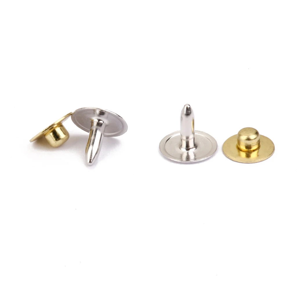  200 Sets Rivets Fasteners Studs Buttons Sewing Jean Denim Leather Craft 8mm