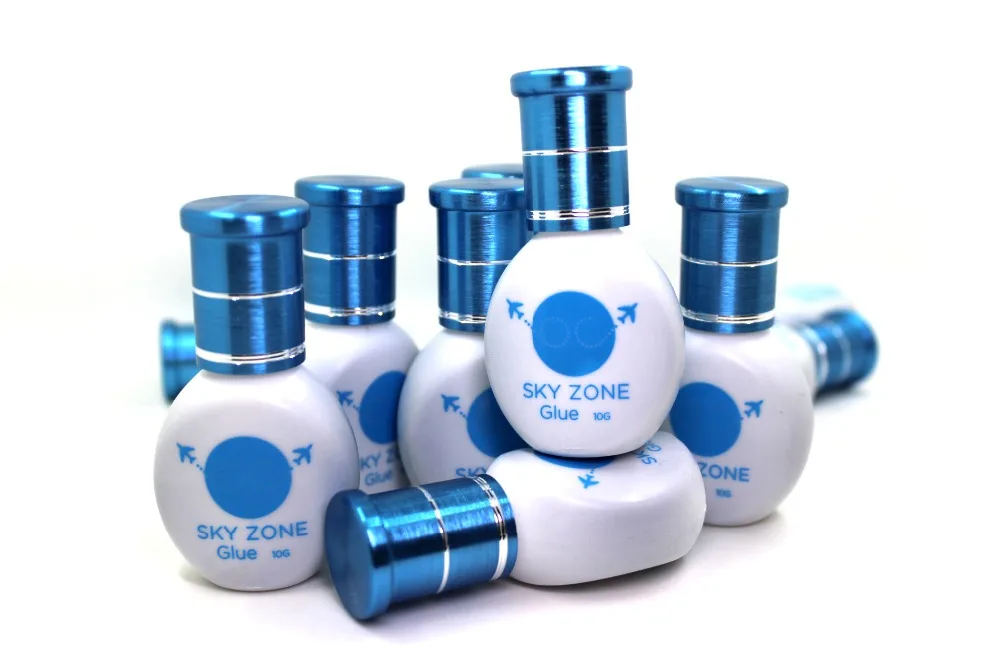 

2018 New Brand Sky Glue Sky Zone Glue Without Sealed Bag For Eyelash Extensions 1 bottle 10ml/bottle Low Irritation Fast Drying