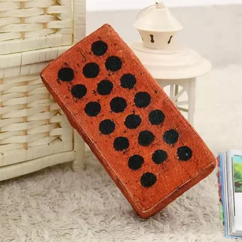 

Travel Decorative Spoof Props Neck Red Brick Office Portable Simulation Funny Toy Vent Novelty Nap Pillow