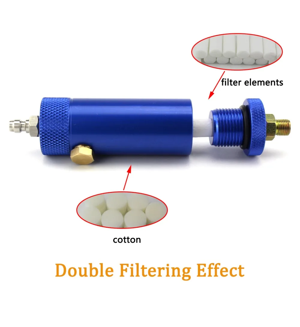 PCP Пейнтбол Airforce 300 бар 4500psi ручной насос фильтр с предохранительным клапаном M10x1 водно-масляный сепаратор фильтрации воздуха 50 см шланг 8 мм