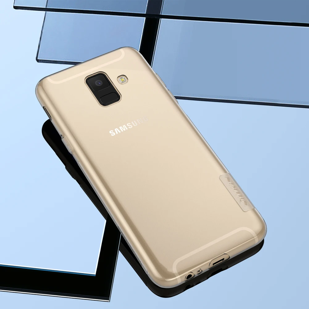 Для samsung Galaxy A6 Plus Galaxy A6 NILLKIN серия Nature термополиуретановый мягкий чехол для задней крышки с Розничная посылка