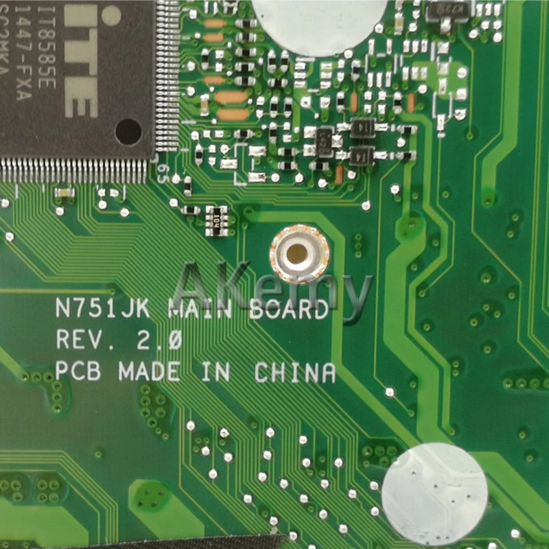  N751JX Laptop motherboard for ASUS N751JX N751JK N751J N751J Test original mainboard LVDS/EDP I7-47