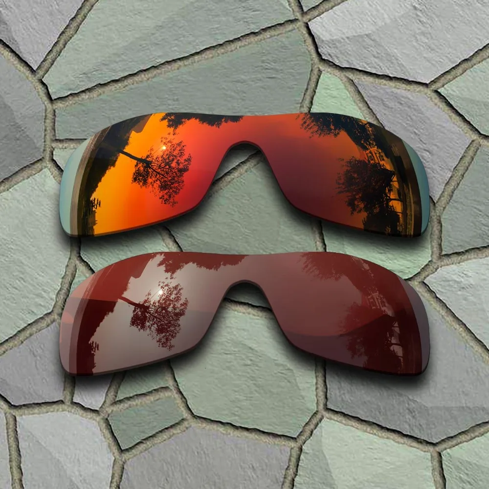 Поляризованные Сменные линзы для солнцезащитных очков Oakley Antix красные оранжевые