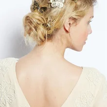 Заколки для волос Головные уборы шикарный металлический Бабочка Форма зажим шпильки для женщин обувь девочек торговля аксессуарами для волос/компанией dhl 1000 шт