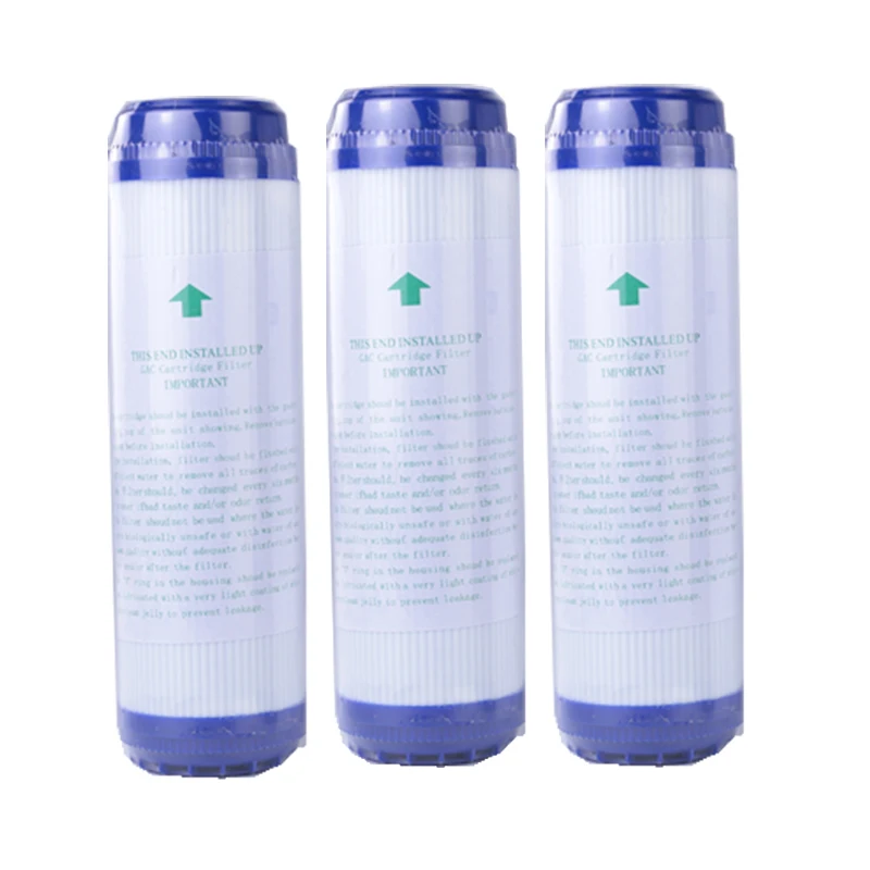 3pcs 10 inch GAC Granular Activated Carbon Block Water Filter Cartridge Replacement Purifier Water purifier UDF Replacement 3pcs 10 inch GAC Granular Activated Carbon Block Water Filter Cartridge Replacement Purifier Water purifier UDF Replacement