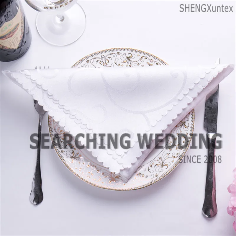 

Jacquard Damask Table Napkin \ Dinner Cloth For Wedding Banquet Decoration