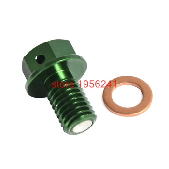 

Motorcycle Magnetic Oil Drain Bolt Plugs for Kawasaki KX60 KX65 KX80 KX85 KX100 KX125 KX250 KX250F KX450F KX500
