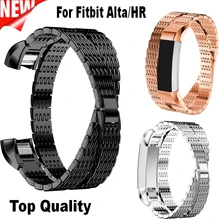 COMLYO ремешок для часов Fitbit Браслет Alta роскошный подлинный соединитель из нержавеющей стали ремешок для Fitbit Alta HR banje