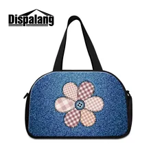 Dispalang мужская дорожная сумка с джинсовым принтом, Большая вместительная Женская дорожная сумка, холщовая большая дорожная сумка для путешествий, сумка на плечо