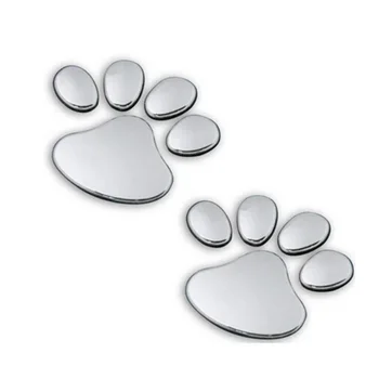 

Lovely Bear Dog Animal Paw Foot Prints Pattern Cute 3D Car Window Bumper Body Decal Car Exterior Accessories