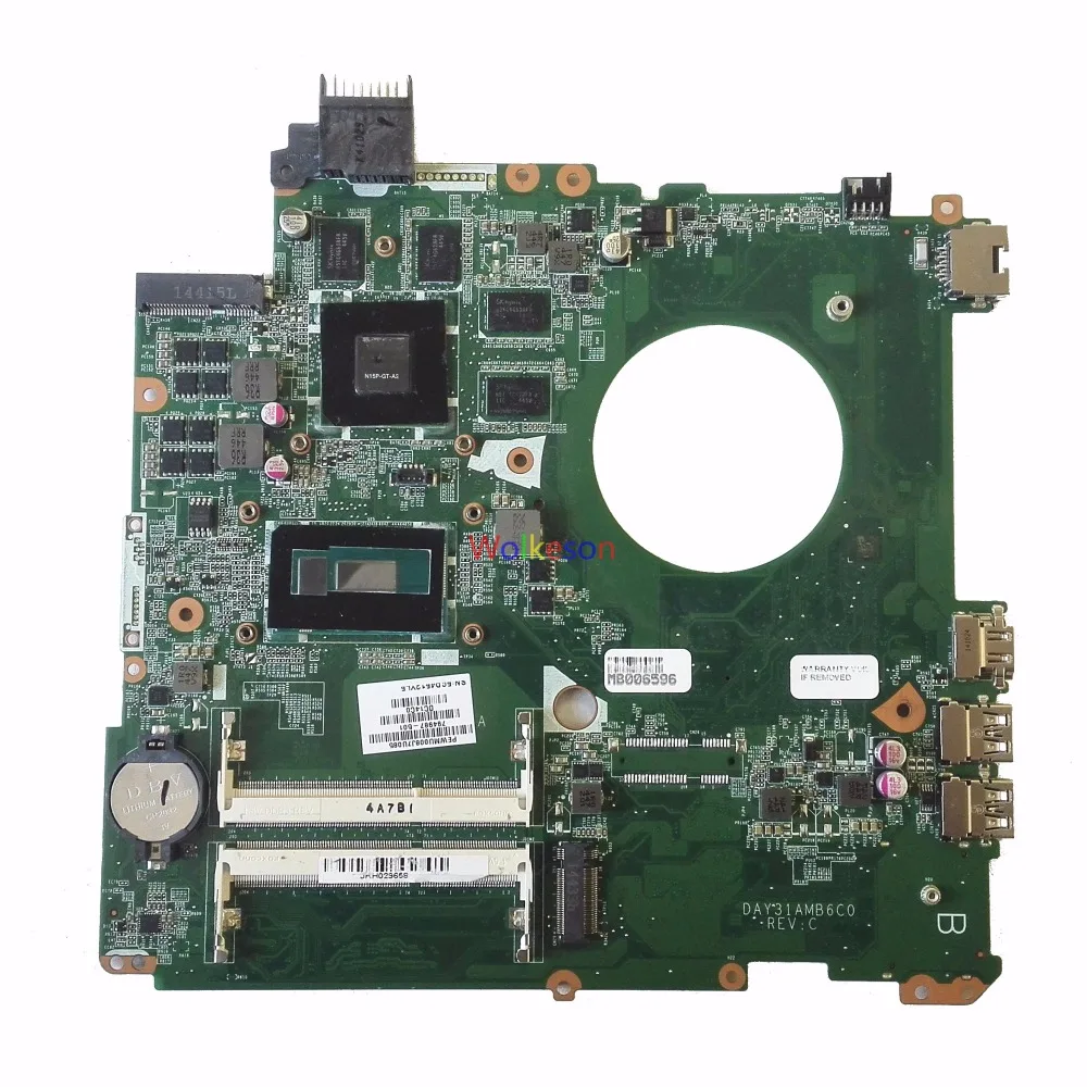 SHELI для hp Envy 15T-K200 материнская плата ноутбука с I7-5500U cpu 794987-501 DAY31AMB6C0 GT850M 4 Гб GPU DDR3 est