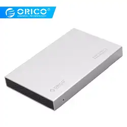ORICO Алюминий USB3.0 к SATA3.0 5 Гбит 2,5 1,8-дюймовый жёсткий диск вспомогательное устройство 7 мм и 9,5 мм-серый/серебристый (2518S3)