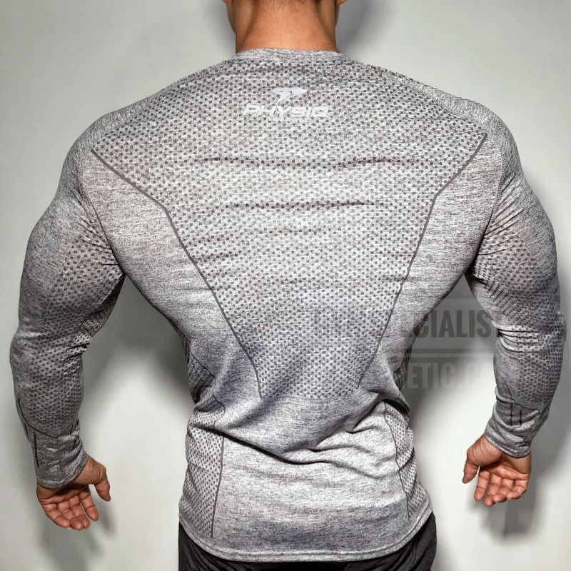 Мужские компрессионные футболки 3D подростковые Трикотажные изделия с волком футболка с длинным рукавом фитнес мужские Лайкровые Футболки ММА колготки брендовая одежда