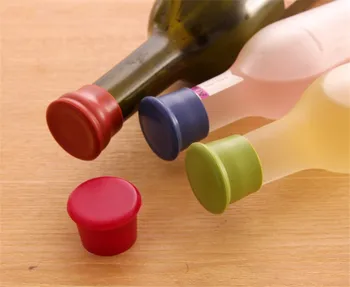 

2018 New silicone wine stoppers Leak free wine bottle sealers for red wine and beer bottle cap