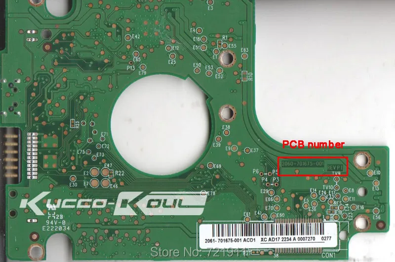

HDD PCB logic board circuit board 2060 701675 001 for 2.5 inch USB hard drive repair hdd date recovery