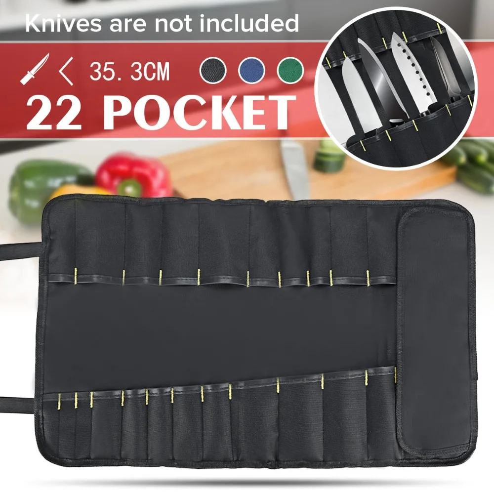 Buy 3 Color Chef Knife Bag Roll Bag Portable Kitchen