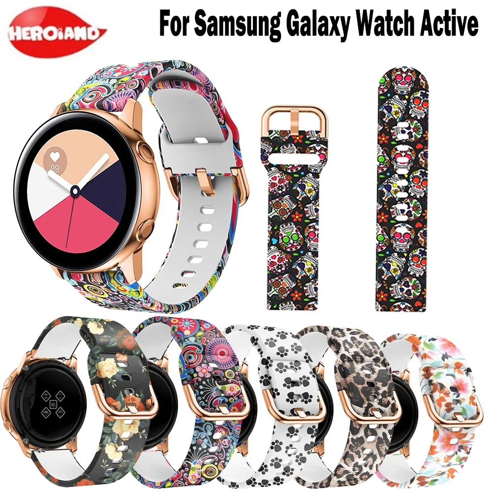 Для samsung Galaxy Watch Active/42 мм ремешки для часов 20 мм силиконовые ремешки сменный ремешок для samsung gear S2 Спортивный Классический ремень