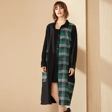 2017 Women Blouses Shirt Tops Plaid Runway Ruffle Blouse Ladies Spring Summer Korean Spring Tops Shirts