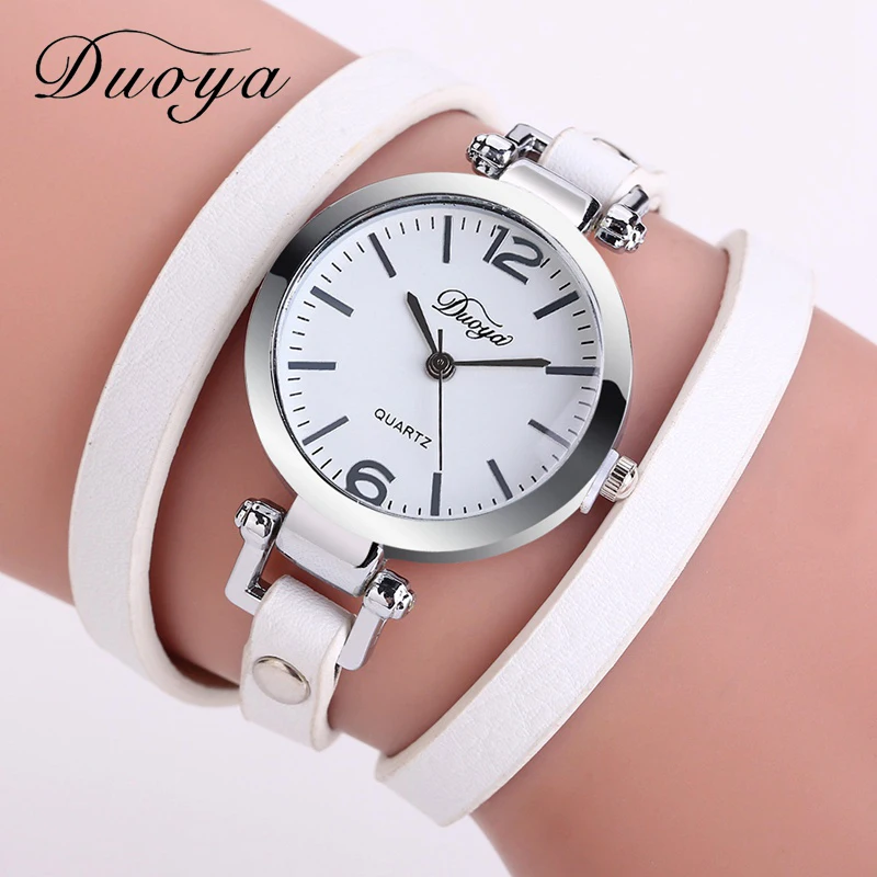 

Duoya Brand Fashion Luxury Leather Bracelet Watch Ladies Vintage Watch Casual Women Wrist Watch Relogio Feminino Reloj Mujer