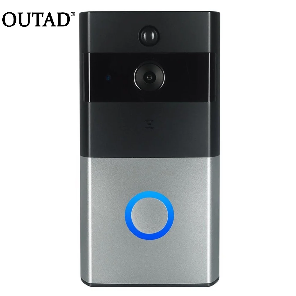 

OUTAD Wireless Vision Doorbell Phone PIR WIFI 1.0MP HD Camera Night 720P IP Battery Power IR Motion Detection Alarm Waterproof