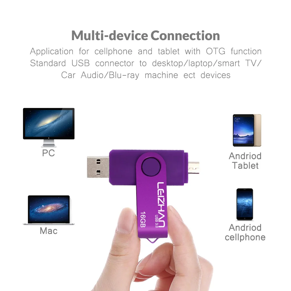 Флэш накопитель 128 Гб OTG USB флеш 32 LEIZHAN Флешка 3 0 карта памяти 64 ГБ Micro U диск 16 Jump drive 8