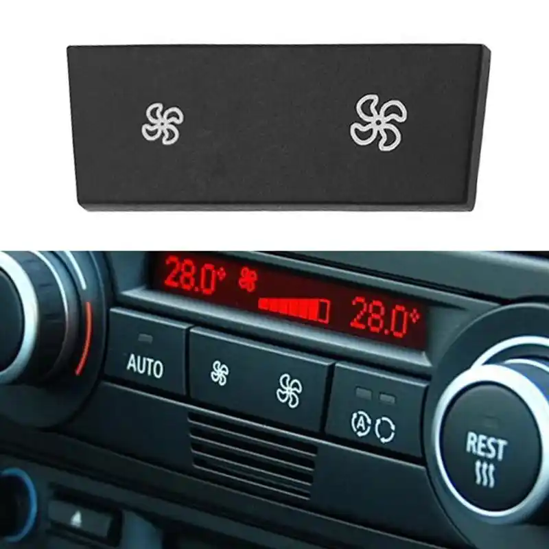 Boyfriend Cardig A//C Climate Control Panel Fan Speed Button Replacement for 1 Series E81 //E87 LCI E88// E82 3 Series E90 E91 E92 E93