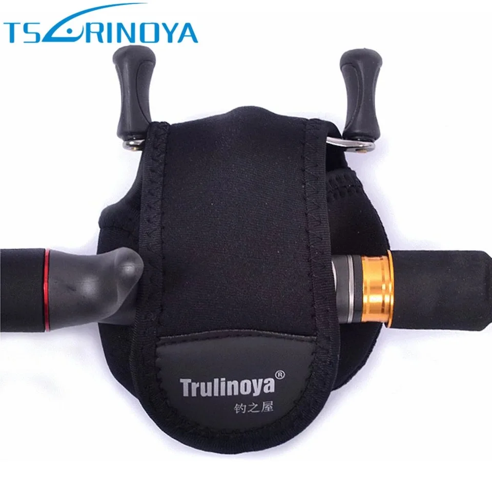 Trulinoya Polyester Fishing Reel Pouch Tackle Rotective Cover Baitcasting Reels Case Fishing
