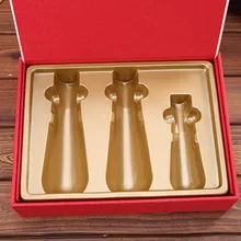 Пользовательский логотип с принтом из переработанного картона роскошный 3 шт Подарочная коробка Упаковка, магнитная застежка Подарочная коробка плоский пакет- PX10161