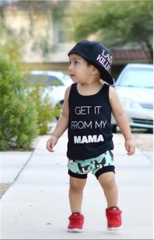 

2Pcs Baby Clothing Toddler Kids Baby Boy Summer Clothes Casual T-shirt Tops+Shorts Outfits Set