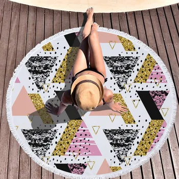

Plant Tree Leaf Sunbath Summer Tropical Multi Functional Beach Towel Towel Beach Print Large Microfiber Round Serviette De Plage