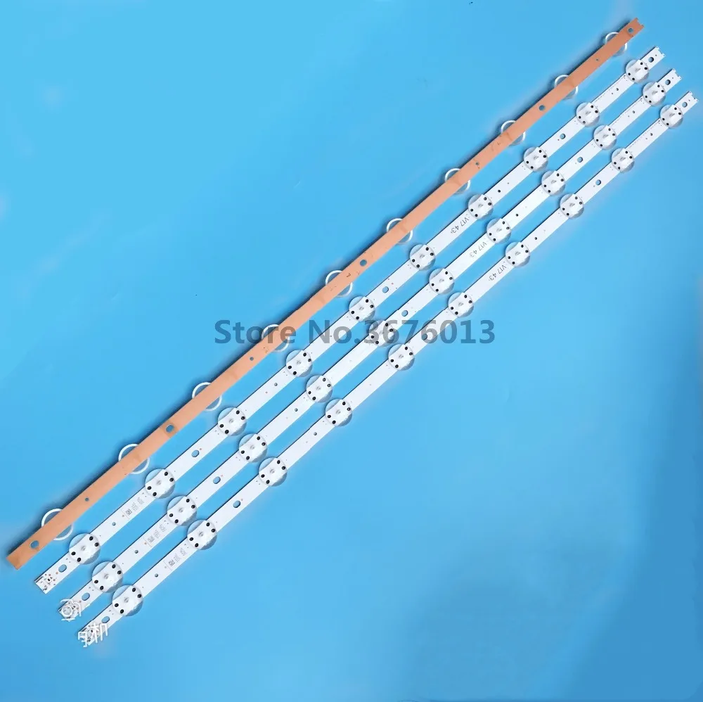 

100% new led backlight SUNG WEI55V0 E74739 94V-0 43 V17 ART3 2867 Rev0.3 for 43inch tv 1pcs=10led 867mm