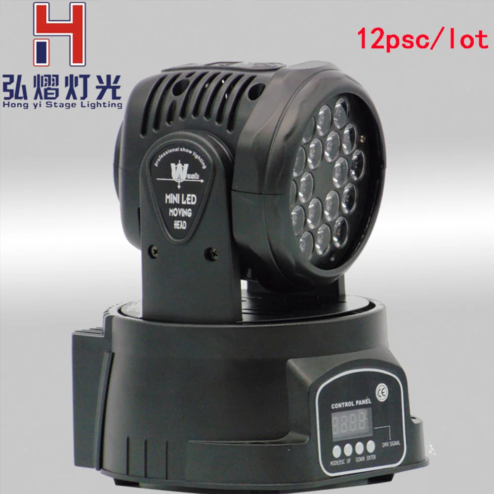 

(12pcs/lot) led moving head led rgb 18x12w Dmx 512, strobe, sound active, auto run, master moving headf led for chirstmas party