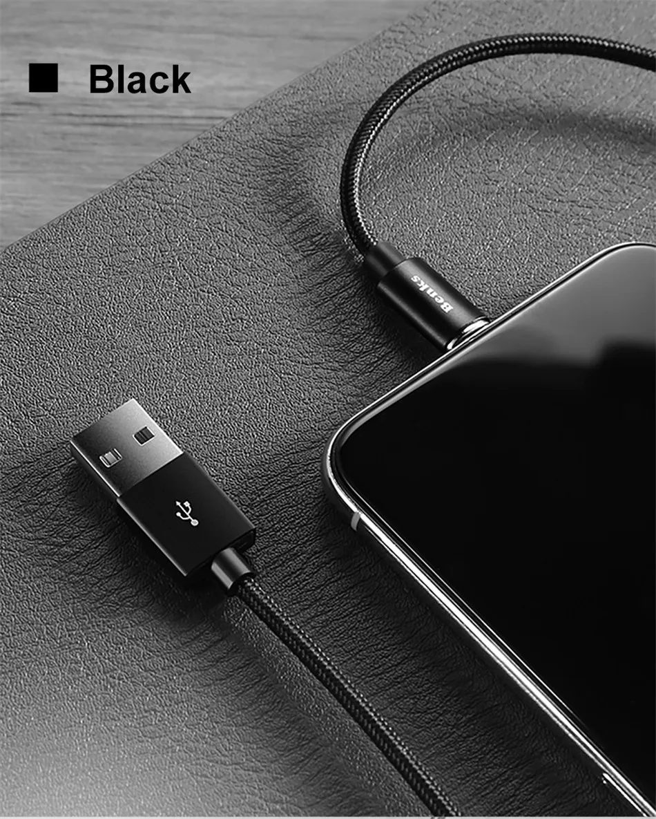Benks Powerful Magnetic Type-C Charger Cables For Samsung S8 Huawei P10 Plus Xiaomi 6 Nylon USB C Phone Fast Charging Cable 1 (11)