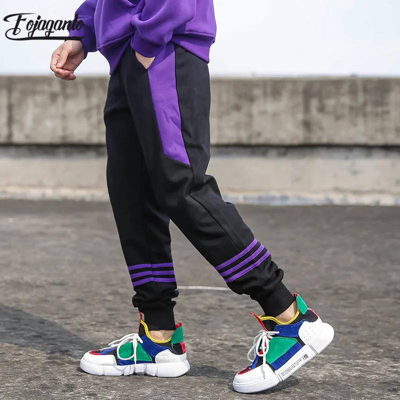 FOJAGANTO Men Sweatpants Autumn Fashion Drawstring Cotton Male Sweatpants Casual Men's Jogging Sweatpants
