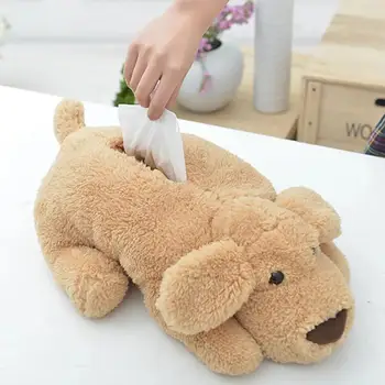 

AsyPets Novelty Napkin Holder Cute Teddy Plush Doll Tissue Box Cover Dispenser