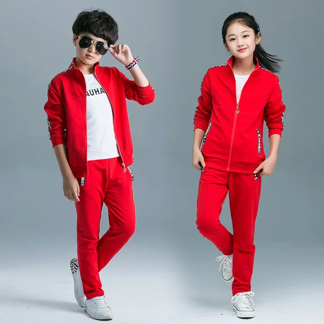 Kids clothing set Boys Sports clothes Girls Sport sets 2018 Cotton
