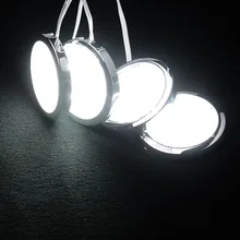 Новое поступление 4 шт. круглые дома Кухня светодио дный под шкаф счетчик освещения 48 светодио дный SMD энергосберегающие комплект светильники лампы AC 100-240 В