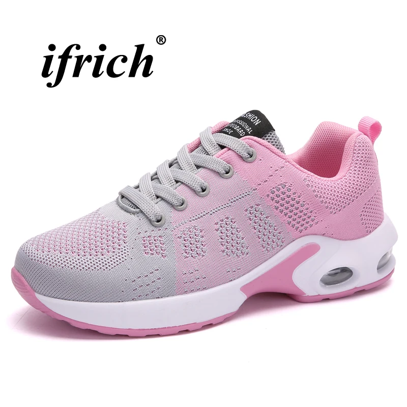 Women Running Shoes Air Black Pink Women Sport Shoes Spring Summer Training Shoes Female Breathable Lightweight Sneakers Running
