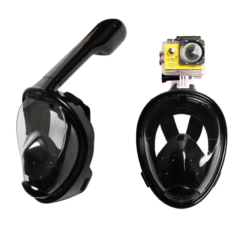 15% الكبار الاطفال الغوص أقنعة مكافحة الضباب أعلى الجافة قناع الغطس السطحي كامل الوجه السباحة التدريب قناع المياه مقاومة 180 درجة