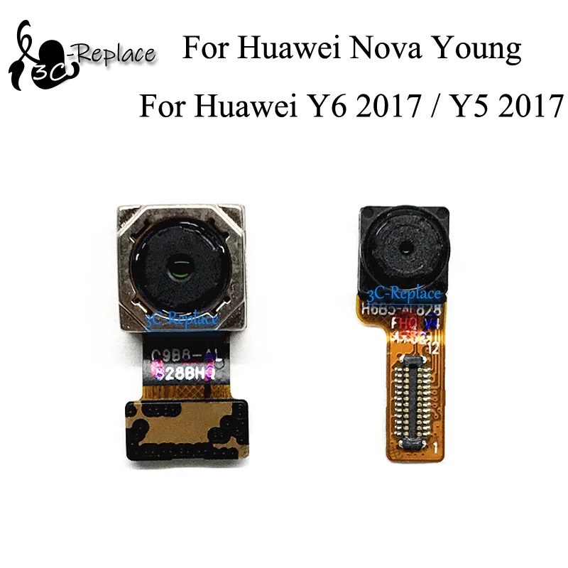 

For Huawei Nova Young 4G LTE / For Huawei Y6 2017 / For Y5 2017 Back Main Rear Big camera Small Front Camera flex cable Ribbon