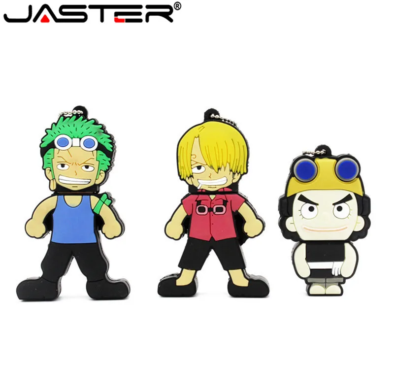 Promotion! 100% real capacity One Piece Bulk pendrive cartoon Luffy character gift 4GB 8GB 16GB 32GB usb flash drive pen drive